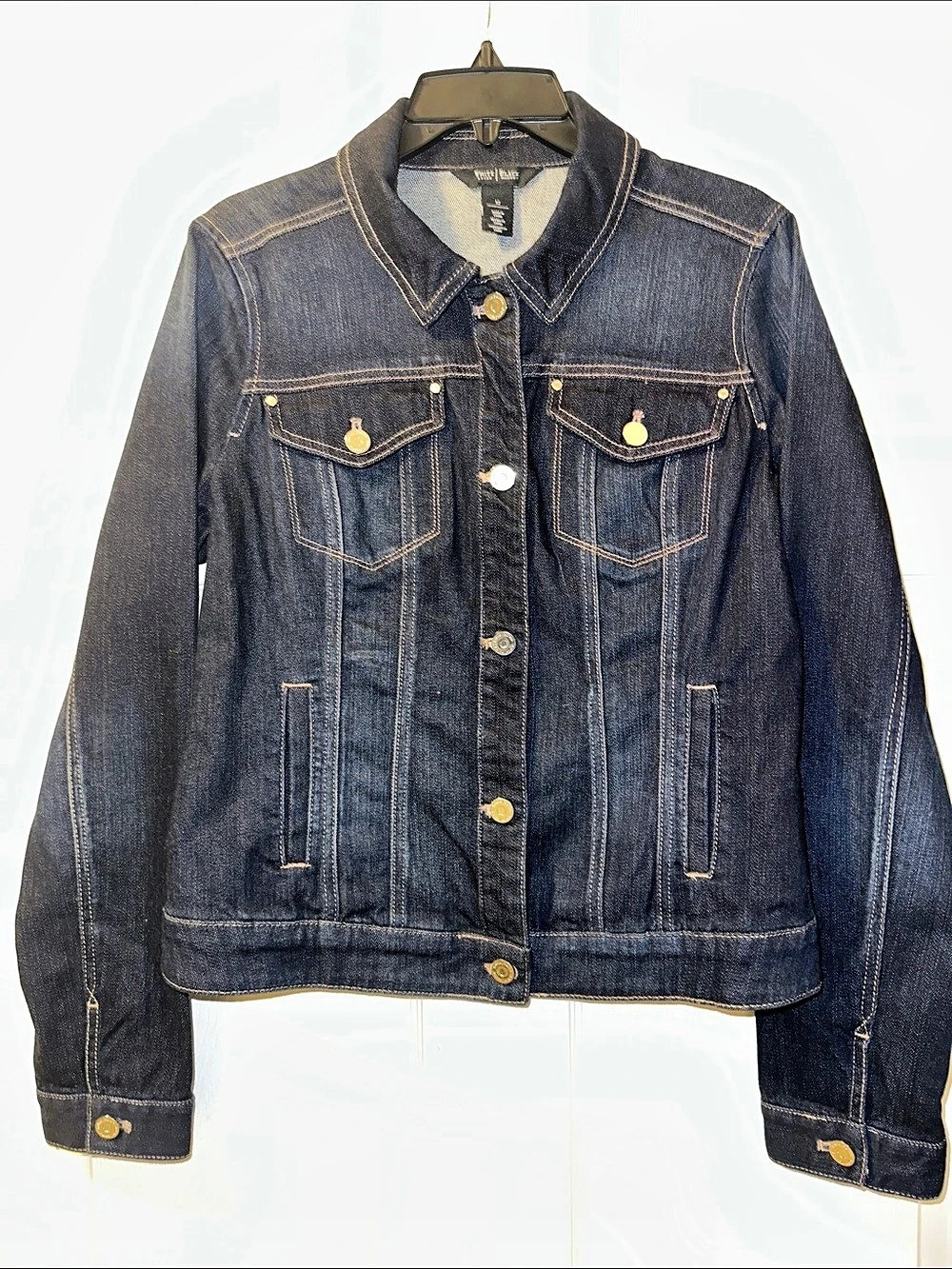 Women’s White House Black Market Dark Denim Jacket - Size 12